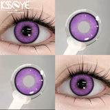 2 Pcs Hot Sale Colored Contact Lens Nature Brown with Myopia Degree Grade 0.00- 8.00 Soft Lens Fast Shipping