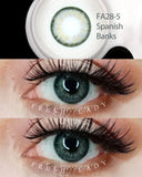 Colored Contact Lenses 2Pcs/Pair Beauty Eye Makeup Lens Natural Look Multi-Color Fa28-2/3/5 Yearly Disposable Contact Lens