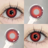 Korea Colorful Contact Lenses with Diopters Pink Beautiful Pupils Soft Lenses Makeup Anime Contacts 0 to -8.00 Degree
