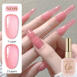 15ml Jelly Pink Summer and Spring Gel Nail Polish Semi Permanent UV Gel Polish All For Manicure Soak Off Vernish