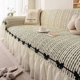 1PC Sofa Towel French Chenille New Four-season Universal Full Cover Sofa Protective Cover Non Slip Striped Home Textile Products