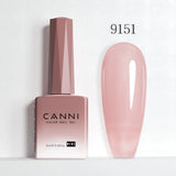 Nail Gel Polish HEMA FREE Translucent Jelly Gel Varnish Semi Transparent Super Glossy Ultra Consistency Round Shape Brush