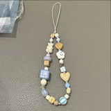 Beautiful Girl Heart 3D Phone Pendant For Airpods Chain Short Rope Lanyard Cord Wristband Keychain