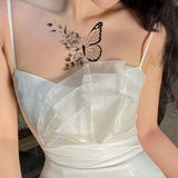 1 Sheet Butterfly Tattoo Sticker Waterproof Lasting Temporary Tattoo