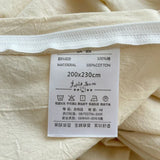 Girls Pleat Cotton Bedding Set Solid Bed Linen King Queen Double Size Duvet Cover Sets