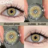 2Pcs Best Selling Contacts Colored Lenses Blue Green Grey Series Soft Lens EyeBeauty Pupil
