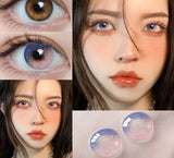 1Pair Colorcon Colored Contact Lenses for Eyes Blue Eye Lenses Purple Pupils Lens Gray Contacts Yearly Beautiful Pupils