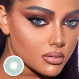 2PCS Colored Contact Lenses for Eyes Sunkissed Lenses Green Contact Lenses Gray Lense Fashion Beauty Pupils 1 Year