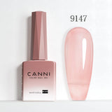 Nail Gel Polish HEMA FREE Translucent Jelly Gel Varnish Semi Transparent Super Glossy Ultra Consistency Round Shape Brush