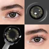 Ash Blue Colored Contact Lenses  1Pair Yearly Butterfly Violet Natural Small Pupil Contact Lenses For Summer Autumn