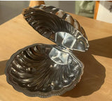 Stainless Steel Plate, Shell Striped Wave Tableware Plate Dish Plate Metal Cheese Plate Tableware Storage Jewelry Plate Table De