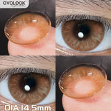 2pcs/pair 14.5MM Iris Brown Lenses Beauty Makeup Pupils Eye Color Lenses Colorful Contact Lenses Fashion Blue Green Lens