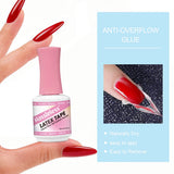 15ml nail peel-off liquid with spill-proof adhesive tape, gentle formula, peel-off cuticle protectant for nail polish