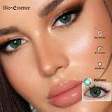 Contact Lenses Natural Look Beauty Pupils Brown Eye Contacts Cosmetic Grey/Blue Lenses for Daily Party