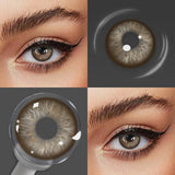 Natural Colored Contact Lenses Small Pupil Yearly Disposable Beauty Makeup Contact Lenses Without Myopia Prescription