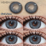 Big Diameter Natural Style Colored Contacts 2pcs Multi-Tone Y2K Lenses for Wedding Party Gift 0.00D No Power