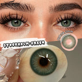 1Pair New Colored Contact Lenses Natural Brown Eye Lenses Blue Eye Lenses Fashion Beauty Contacts Gray SoftLens Yearly