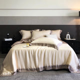 4Pcs Natural Bamboo Fiber Super Soft Silky Cool Feeling Skin-friendly Bedding Set Duvet Cover Bed Sheet/Fitted Sheet Pillowcases