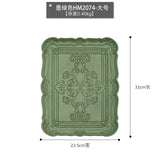 Rectangle Emboss Wooden Pallets Dessert Tea Break Cake Coffee Shop Bar Supplies Tableware Dining Plate Originality Retro Plate