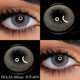 1 Pair Breeze & Chagall Series Colored Contact Lenses Natural Brown Pupils Eyes Contact lenses Gray Soft Contacts 14.20mm