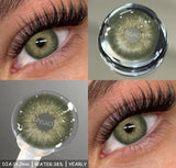 1 Pair Blue Eye Lenses Korean Natural Contact Softlens Color Eye Makeup Contacts Gray Beautiful Pupil Yearly Cosmetics