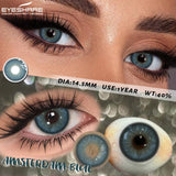 1 Pair Brown Contact Lenses for Eye Natural Beauty-health Colored Lenses Gray Pupils Cosmetics Blue Lenses Yearly Use