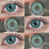 2Pcs Gray Color Contact Lenses For Eyes Natural Eye Brown Color Lens Cosmetic Soft Eye Lenses Beauty Pupils Blue Lenses