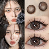 Myopia Color Contact Lenses For Eyes with Multicontact Natural Pupils Korean Grey Lenses 1 Pair(2Pcs) Fast Shipping