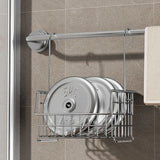 Hanging Organizer Bathroom Shelf Shower Basket With Hooks Storage Shelf No Drilling Shower Rack For Shower Faucet Or Cross Bar
