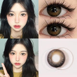 2PCS  Colored Contact Lenses Beautiful Pupil Color Circle Lens Prescription Yearly Natural 0-8 Degrees  Fast Shipping