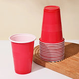 50Pieces Colorful Plastic Party Cups for Drinks, Soda Punch Barbecue Cola or Water Disposable Cup of Birthday Wedding Party