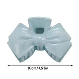 Sweet Five-pointed Star Bow Hair Clip Acrylic Jelly Color Shark Clip Pan Hair Grab Clip for Women Hair Accessories