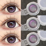 2pcs/Pair Eye Color Lenses Purple Contact Lenses Natural Brown Pupils Lenses Big Diameter Blue Pink BlackLens for Party