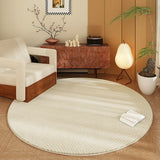 Modern Minimalist Rugs for Bedroom Home Round Non-slip Mat Fluffy Soft Lounge Rug Large Area Living Room Decoration Plush Carpet
