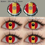1 Pair Colored Contact Lenses Cosplay Colorful Contact Blue Eyes Contact Anime Red Lenses Halloween white Lenses