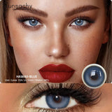 1Pair 0.00~-8.00 Myopia Colored Contact Lenses for Eyes Blue Eyes Lenses with Diopters Brown High Quality Eyes Contacts