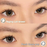 Pink Contact Lenses Myopia Color Contact Lenses for Eye with Diopters Natural Grey Brown Eye Color Lenses Blue Lens 2PCS