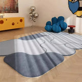 New Fabric Carpet Irregular Home Decoration Rugs Minimalist Color Block Bedroom Bedside Rug Comfortable Soft Living Room Carpets