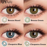 Color Contact Lens Breeze Green Lens Beauty Big Eyes Natural Pupils Makeup Blue Pupils Gray Contact Lenses Brown Cosmetics