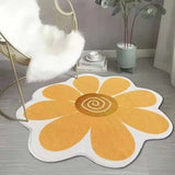 Nordic Round Carpets For Home Living Room Flower Rug Soft Thick Area Rugs Anti-slip Sofa Chair Floor Mats Bedroom Bedside Carpet