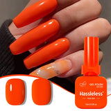 Single-use gel nail polish, classic colors, semi-permanent, removeable by soaking or LED polish, suitable for home and salon use
