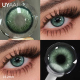 2pc Colored Contact Lenses Natural Eyes Brown Color Lens Real Iris Green Pupils Blue Eyes Lenses Cosmetic Lens Makeup Gray