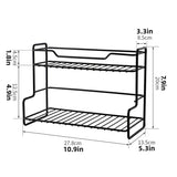 Stainless Steel Bathroom Storage Shelves, Tabletop Storage Shelves, Stackable Condiment Storage Shelves in The Kitchen