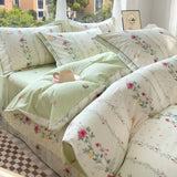 New Cotton Single Duvet Cover Printed Garden Quilt Cover Skin Friendly Breathable Bedding 150x200 180x220 220x240 200x230