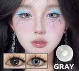2pcs New Fashion Blue Colored Contacts Lenses for Eyes Brown Eyes Contacts Lenses Yearly Cosmetic Brown Contact Lenses