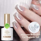 10ml Cat Magnetic Gel Sparkling Ultra Gold Glitter Soak Off UV LED Gel Nail Art Varnish Manicure Valentine's Day