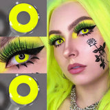 1 Pair White Black Block Eyes Cosplay Contacts Lenses for Coser Anime Colored Lenses Small Pupil Natural Cosmetic Lens
