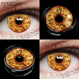 1pair Halloween Colored Contact Lenses Cosplay White Crazy Contact Lenses Anime Red Eye Lenses Blue Makeup Contact Lens