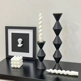 Wood Candle Stand, Retro Candlestick,Home Creative Art Decoration, Wedding Table Romantic Decorative Props