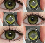 Color Contact Lenses for Eyes Real Looking Myopia Prescription Contacts Lense with Degree green Cosmetics Contact Beauty Pupil